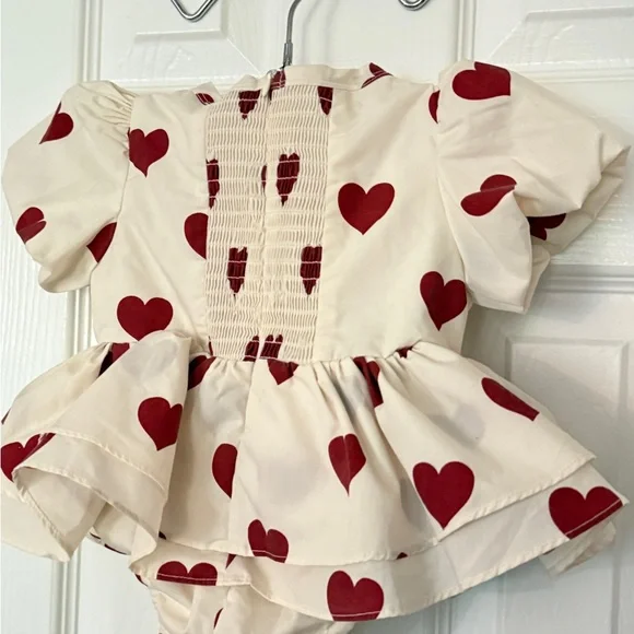 Ivy City Co Heart Ruffle Baby Bubble - Picture 7 of 13